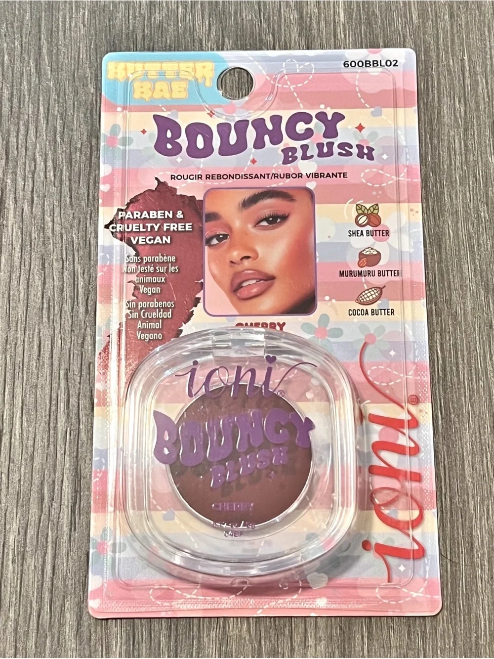 Ioni Bouncy Blush Butter Bae Cherry Cream Blush Vegan Cruelty Free Girly